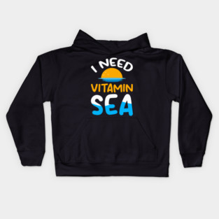Turtle Pet I Need Vitamin Sea Ocean Sea Animal Turtle Kids Hoodie