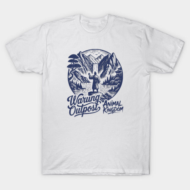 The Warung Outpost Adult Drinking at Animal Kingdom Orlando Distressed Look T-Shirt by Joaddo