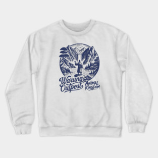 The Warung Outpost Adult Drinking at Animal Kingdom Orlando Distressed Look Crewneck Sweatshirt
