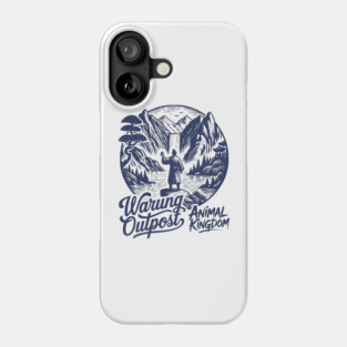 The Warung Outpost Adult Drinking at Animal Kingdom Orlando Distressed Look Phone Case