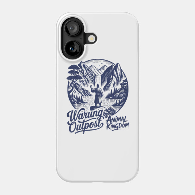 The Warung Outpost Adult Drinking at Animal Kingdom Orlando Distressed Look Phone Case by Joaddo