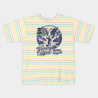 The Warung Outpost Adult Drinking at Animal Kingdom Orlando Distressed Look Kids T-Shirt