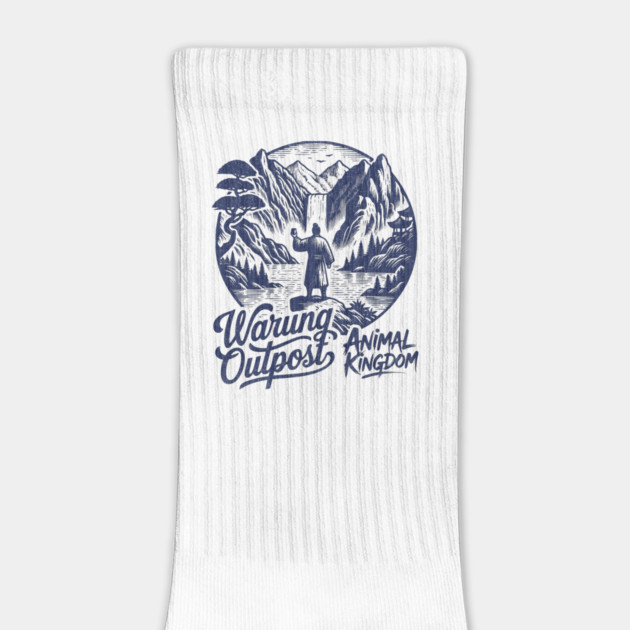 The Warung Outpost Adult Drinking at Animal Kingdom Orlando Distressed Look by Joaddo