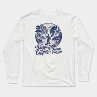 The Warung Outpost Adult Drinking at Animal Kingdom Orlando Distressed Look Long Sleeve T-Shirt