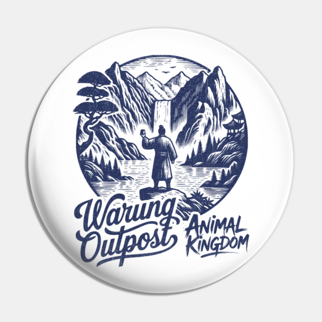 The Warung Outpost Adult Drinking at Animal Kingdom Orlando Distressed Look Pin by Joaddo