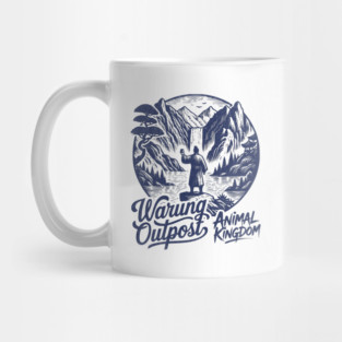 The Warung Outpost Adult Drinking at Animal Kingdom Orlando Distressed Look Mug