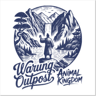 The Warung Outpost Adult Drinking at Animal Kingdom Orlando Distressed Look Posters and Art