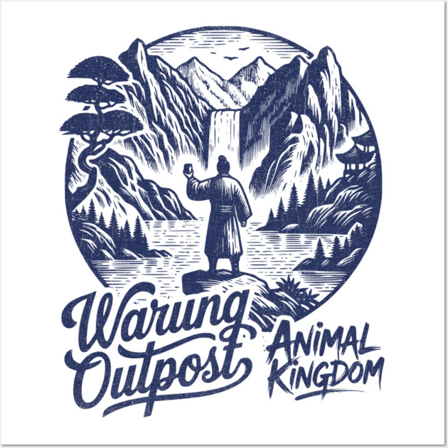 The Warung Outpost Adult Drinking at Animal Kingdom Orlando Distressed Look Wall Art by Joaddo