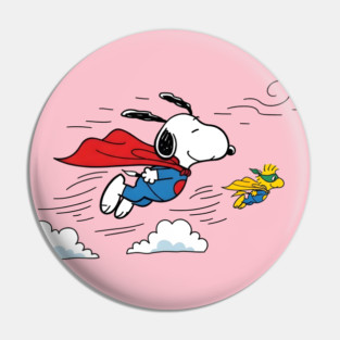 Flying Super Snoopy and Woodstock Pin