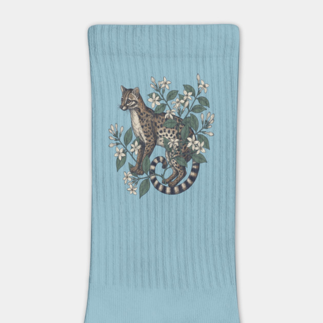 Civet Cat with Jasmine Flowers by BirdsnStuff