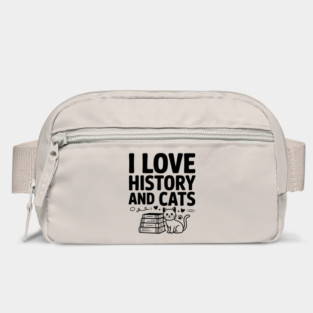 I Love History and Cats Bag