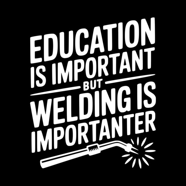 Education is Important Welding is Importanter by Frank Ring