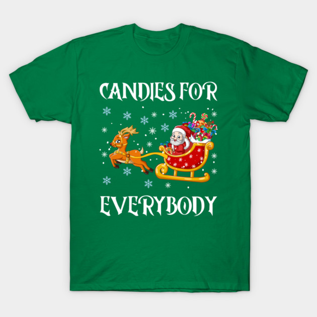 Candy Filled Santa Sleigh Fun T-Shirt by Creatifly Graphic Tees