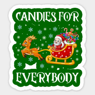 Candy Filled Santa Sleigh Fun Sticker