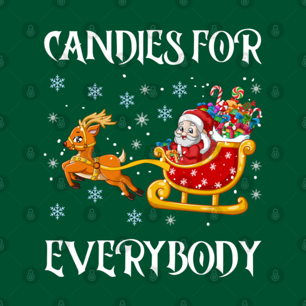 Candy Filled Santa Sleigh Fun by Creatifly Graphic Tees