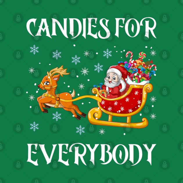 Candy Filled Santa Sleigh Fun by Creatifly Graphic Tees