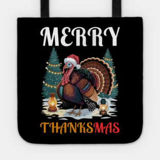 Festive Turkey Thanksmas Celebration Tote