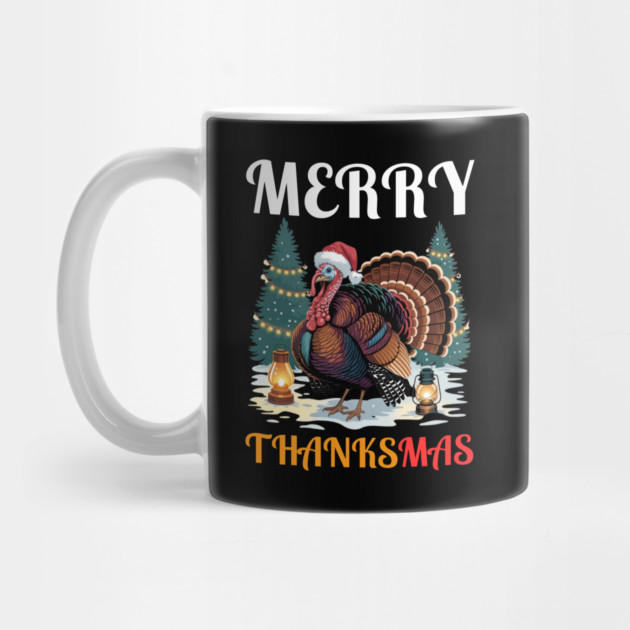 Festive Turkey Thanksmas Celebration by Creatifly Graphic Tees