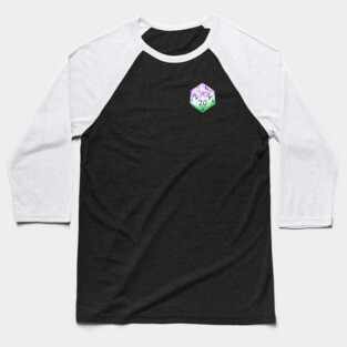 Genderqueer Pride D20 Dice Baseball T-Shirt
