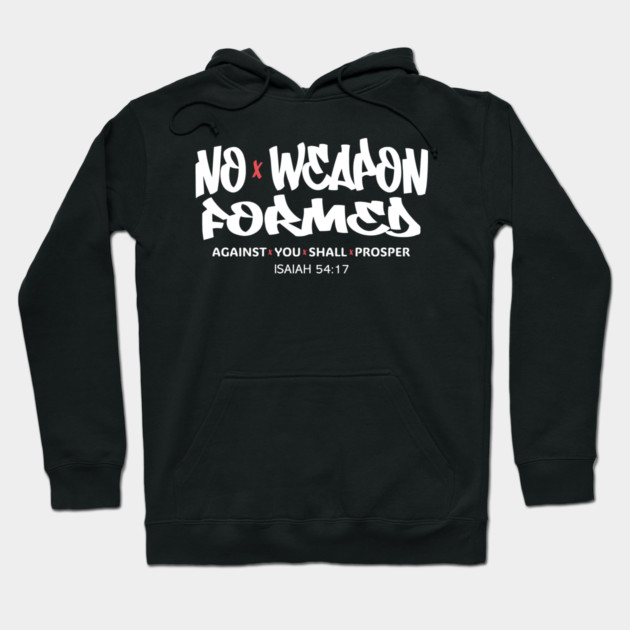 No Weapon Formed Against You Shall Prosper — Isaiah 54:17 Hoodie by Charles's Store 8