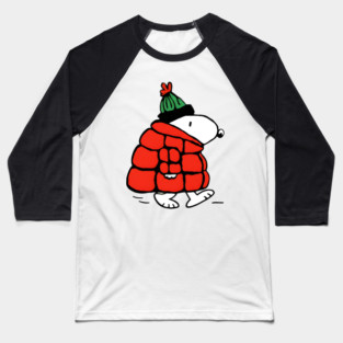 Snoopy Christmas Baseball T-Shirt