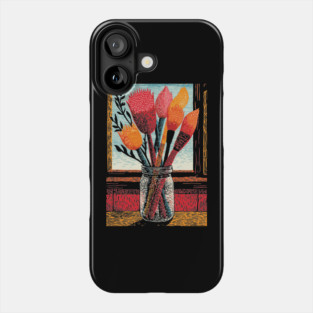 The Artist's Brushes | A Painter's Cozy Studio Phone Case