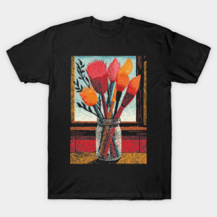 The Artist's Brushes | A Painter's Cozy Studio T-Shirt