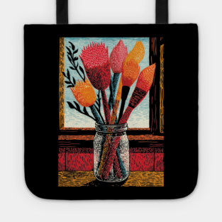 The Artist's Brushes | A Painter's Cozy Studio Tote
