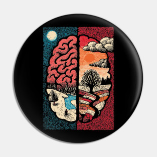 A Mindful Brain | Nature and Consciousness Pin