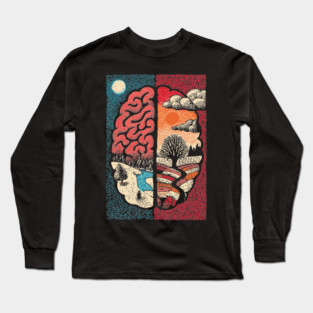A Mindful Brain | Nature and Consciousness Long Sleeve T-Shirt