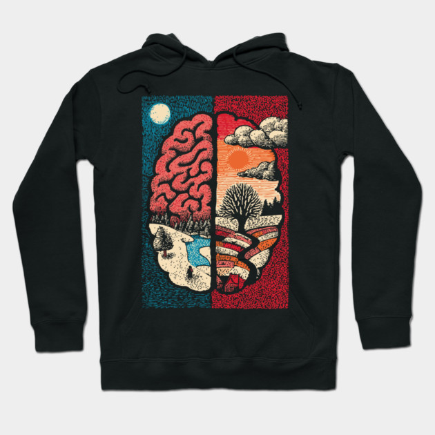 A Mindful Brain | Nature and Consciousness Hoodie by TuncGK