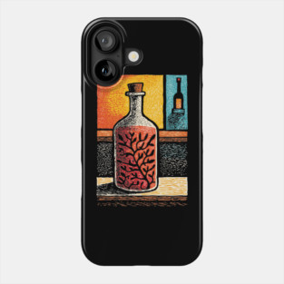 A Thought in a Bottle | Surreal Metaphysical Art Phone Case
