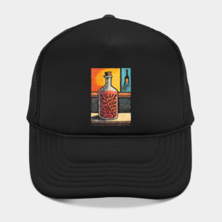 A Thought in a Bottle | Surreal Metaphysical Art Hat