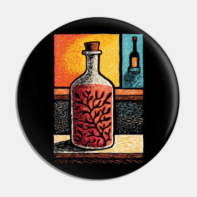 A Thought in a Bottle | Surreal Metaphysical Art Pin by TuncGK