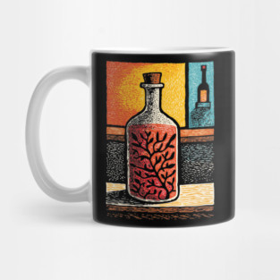 A Thought in a Bottle | Surreal Metaphysical Art Mug