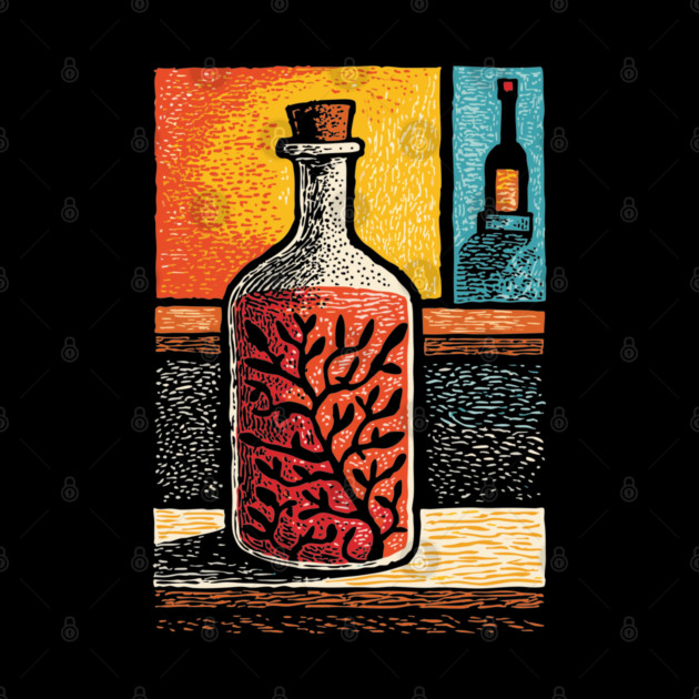 A Thought in a Bottle | Surreal Metaphysical Art by TuncGK