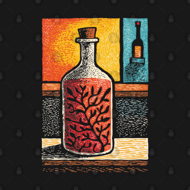 A Thought in a Bottle | Surreal Metaphysical Art by TuncGK