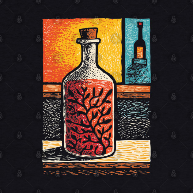 A Thought in a Bottle | Surreal Metaphysical Art by TuncGK