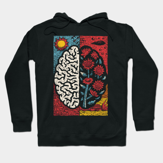 A Blooming Mind | Mental Health Growth Art Hoodie by TuncGK