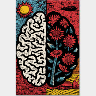 A Blooming Mind | Mental Health Growth Art Posters and Art