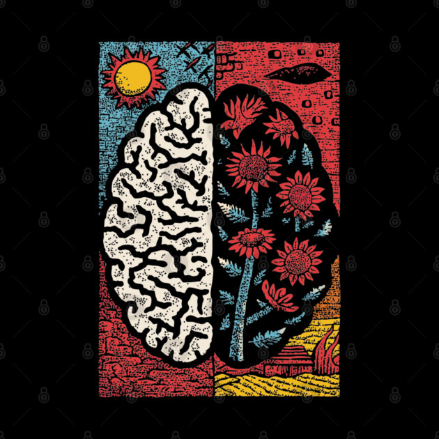 A Blooming Mind | Mental Health Growth Art by TuncGK