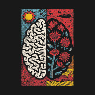 A Blooming Mind | Mental Health Growth Art T-Shirt