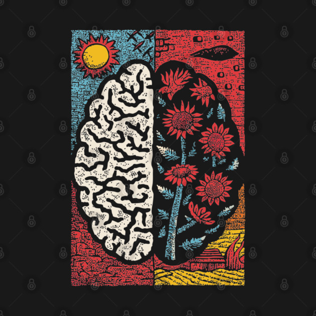 A Blooming Mind | Mental Health Growth Art by TuncGK