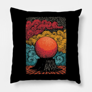 The Heart of the World | Surreal Tree of Life Orb Pillow