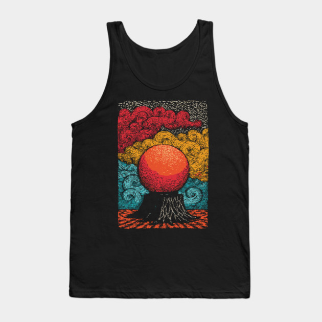 The Heart of the World | Surreal Tree of Life Orb Tank Top by TuncGK
