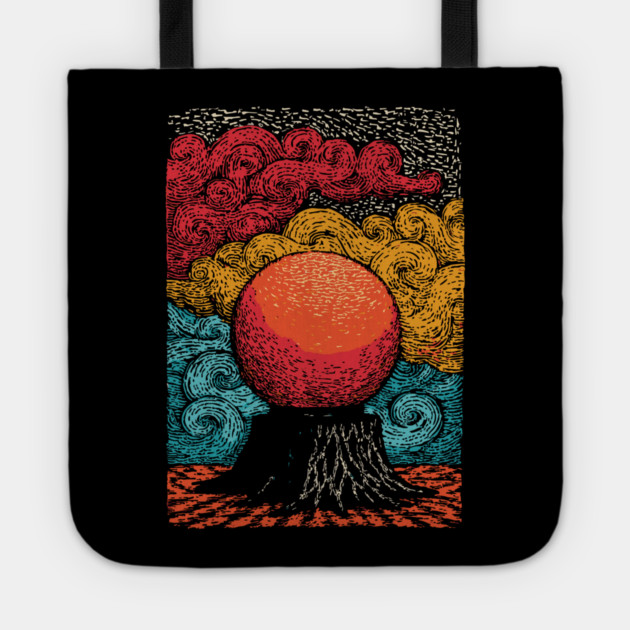 The Heart of the World | Surreal Tree of Life Orb Tote by TuncGK