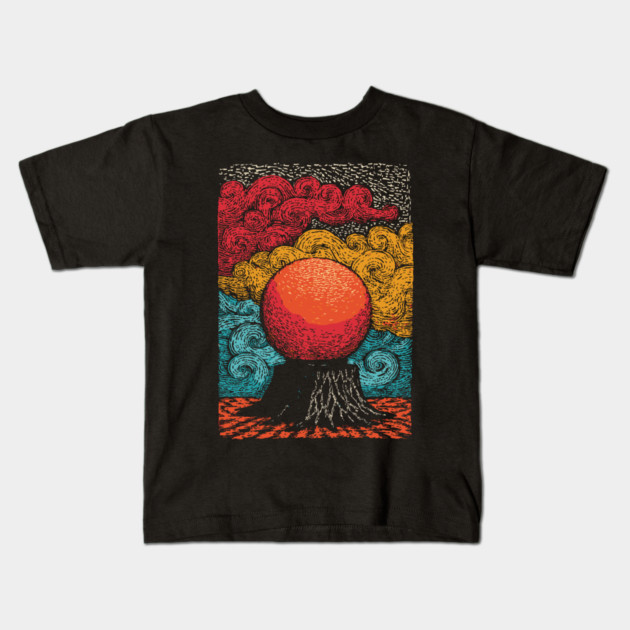 The Heart of the World | Surreal Tree of Life Orb Kids T-Shirt by TuncGK