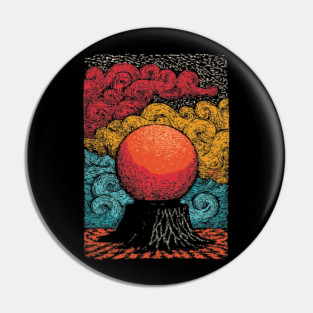 The Heart of the World | Surreal Tree of Life Orb Pin