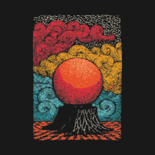 The Heart of the World | Surreal Tree of Life Orb T-Shirt