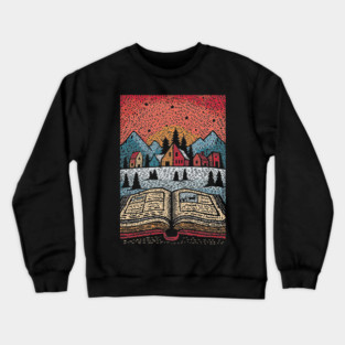 Open Book Fantasy World | A Reader's Escape Crewneck Sweatshirt